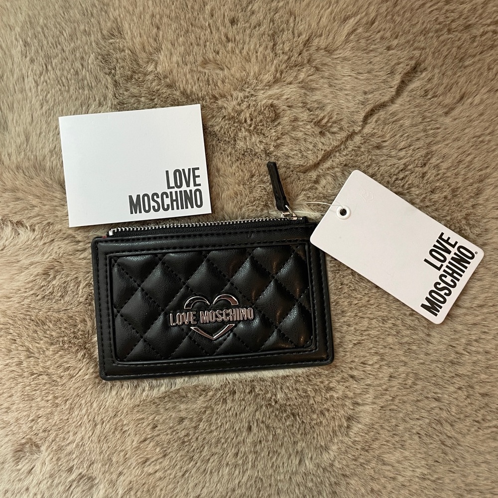 NWT Love Moschino card holder